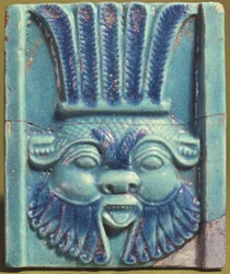 Plaque Depicting the Head of Bes
